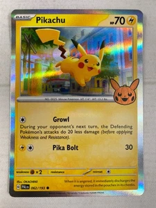 Pikachu 062/193 Trick Or Trade Halloween Stamped Holo Pokemon NM - Picture 1 of 2