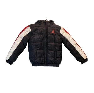 Abrigo Chaqueta Michael Jordan Forrado Negro Niños Pequeños XS 3-4 años Cremallera Completa Vellón Usado en Excelente Condición - Imagen 1 de 7