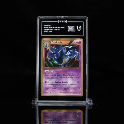 TAG 1.5 - Dusknoir (Shiny) 104/101 Holo Secret Rare Plasma Blast Pokemon POP 1 - Image 1 of 2