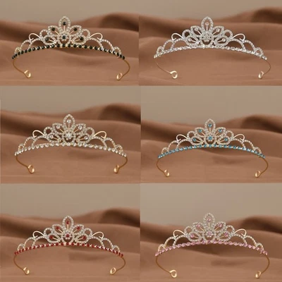 Crystal Crown for Girls Rhinestone Tiaras Headband Bridal Wedding Birthday