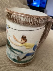 Taza de cerámica pintada a mano de porcelana imperial Target Practice Zanesvill Ohio (rara) - Imagen 1 de 4