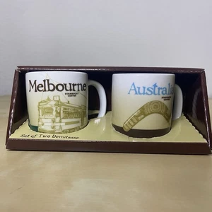 Starbucks City Mug Set - Melbourne Australia Demitasse 3oz - Neu in Box 2er Set - Bild 1 von 10