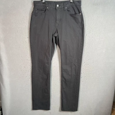 Old Navy Mens 32 x 34 Gray Straight Built-In Flex Jeans Cotton Blend - Image 1 of 4