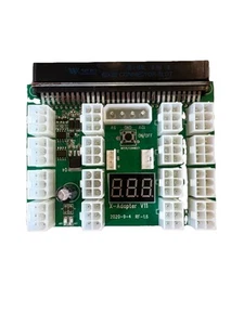 12v X-Adapter V11 16x6Pin Breakout Board Server Power Supply Adapter GPU Mining - Afbeelding 1 van 3