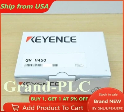 NEW KEYENCE GV-H450 LASER SENSOR HEAD JAPAN - Image 1 of 4