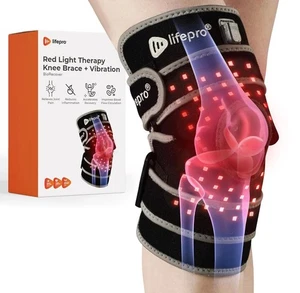 Lifepro Biorecover Red Light Therapy Knee Brace Infrared Pain Relief  - Picture 1 of 11