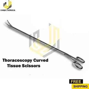 Thoracoscopy Curved Tissue Scissors | Surgical Forceps for VATS & MIS INSTRUMENT - Picture 1 of 3