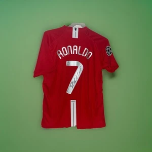 Cristiano Ronaldo Signed Manchester United 2008 Home CHL Jersey W/ COA - Picture 1 of 3
