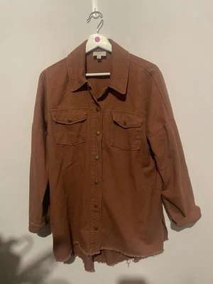 143 Story women’s button down shacket cover up long sleeve plus size Small - Image 1 of 4