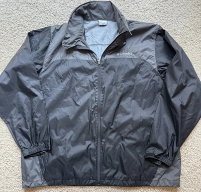 Chaqueta de lluvia Columbia negra para hombre talla XXL Foto 1 de 4