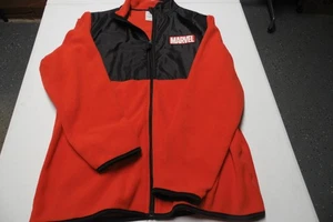 🔥 Chaqueta polar con logotipo de Disney Marvel para hombre roja negra bolsillos con cremallera completa 2XL - Imagen 1 de 8