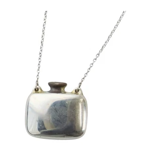 Tiffany & Co Elsa Peretti Bottle Flask Pendant Necklace Sterling Silver 925 - Picture 1 of 7