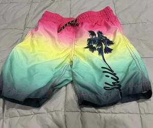 Old Navy Boys Bathing Suit Trunks / Shorts - Size Medium (8) - Palm Tree - Picture 1 of 2
