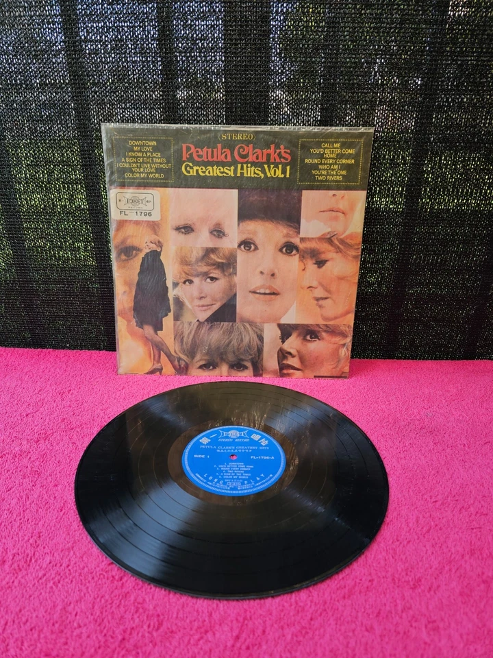 Petula Clark's Greatest Hits LP Vinyl Records Import FL-1796 Vintage 1969 Taiwan - Image 1 of 4