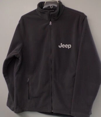 Jeep Mens Embroidered Full Zip Fleece Jacket XS-6XL New - Image 1 of 4