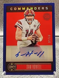 SAM HOWELL 2023 LEGACY BLUE AUTOGRAPH COMMANDERS AUTO /10 🔥 🔥 - Picture 1 of 4