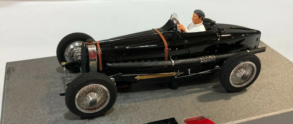 Bugatti Typ 59 - Ralf Lauren, Schwarz, 1934 Slot Car Modell Le Mans Miniaturen - Bild 1 von 1