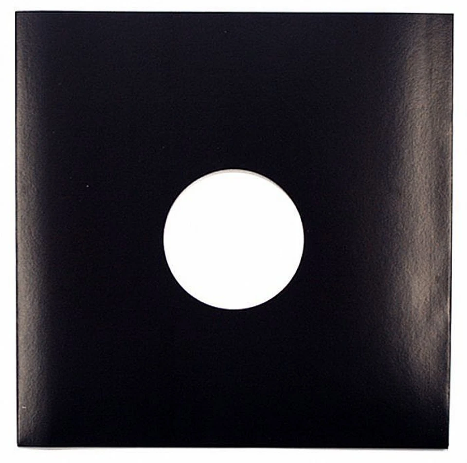 25 12" CARD REPLACEMENT BLACK RECORD SLEEVES *NEW* HIGH QUALITY