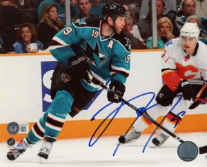 JOE THORNTON SIGNED AUTOGRAPHED 8x10 PHOTO SAN JOSE SHARKS LEGEND BECKETT BAS - Picture 1 of 2