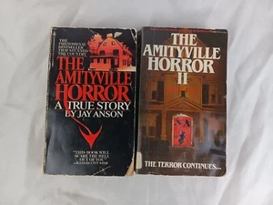 Amityville Horror PB Lot x2, Jay Anson I + John G Jones II, 1982. Fast shipping! - Imagen 1 de 11