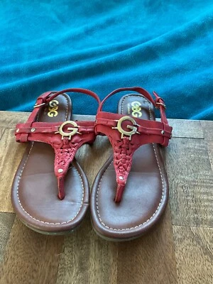 Women's GBG GUESS Los Angeles Buckle Flat Thong Sandals  - Image 1 of 4