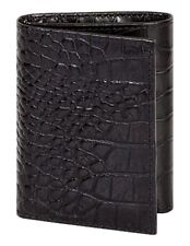 Scully Leather Tri-Fold Wallet Black 2000-0-43-F
