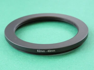 62mm-49mm Stepping Step Down Male-Female Lens Filter Ring Adapter 62mm-49mm  - Picture 1 of 2