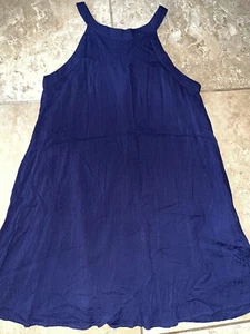 COPPER KEY Navy Blue Sleeveless Lined High Neck SunDress Girls XL - Picture 1 of 3