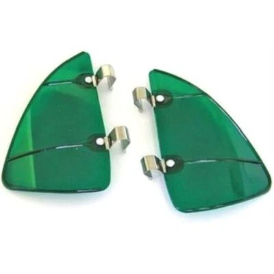 Green Accessory Vent Wing Window Air Deflector Breeze Breezies Pair - Image 1 of 2