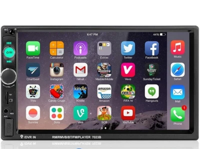 Autoradio doppia 1Din 7" stereo Bluetooth USB TF FM AUX MP5 lettore mp3 - Immagine 1 di 4