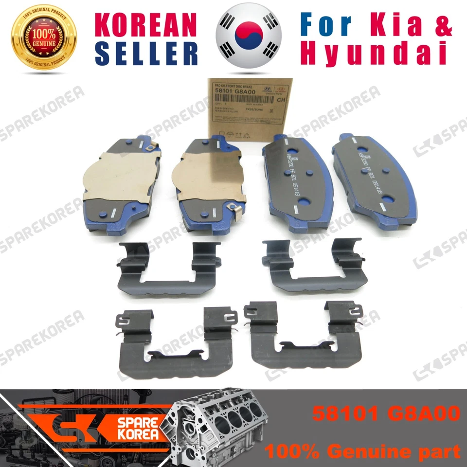 Genuine/OEM 58101G8A00 PAD KIT-FRONT DISC BRAKE for Hyundai YF Sonata Hybrid 11 Foto 1 de 1