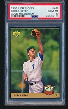 1993 Upper Deck Gold Hologram DEREK JETER RC #449 PSA 10
