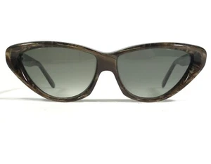 Morgenthal Frederics Sunglasses 6230 VERONA Brown Cat Eye Frames w/ Green Lenses - Picture 1 of 10