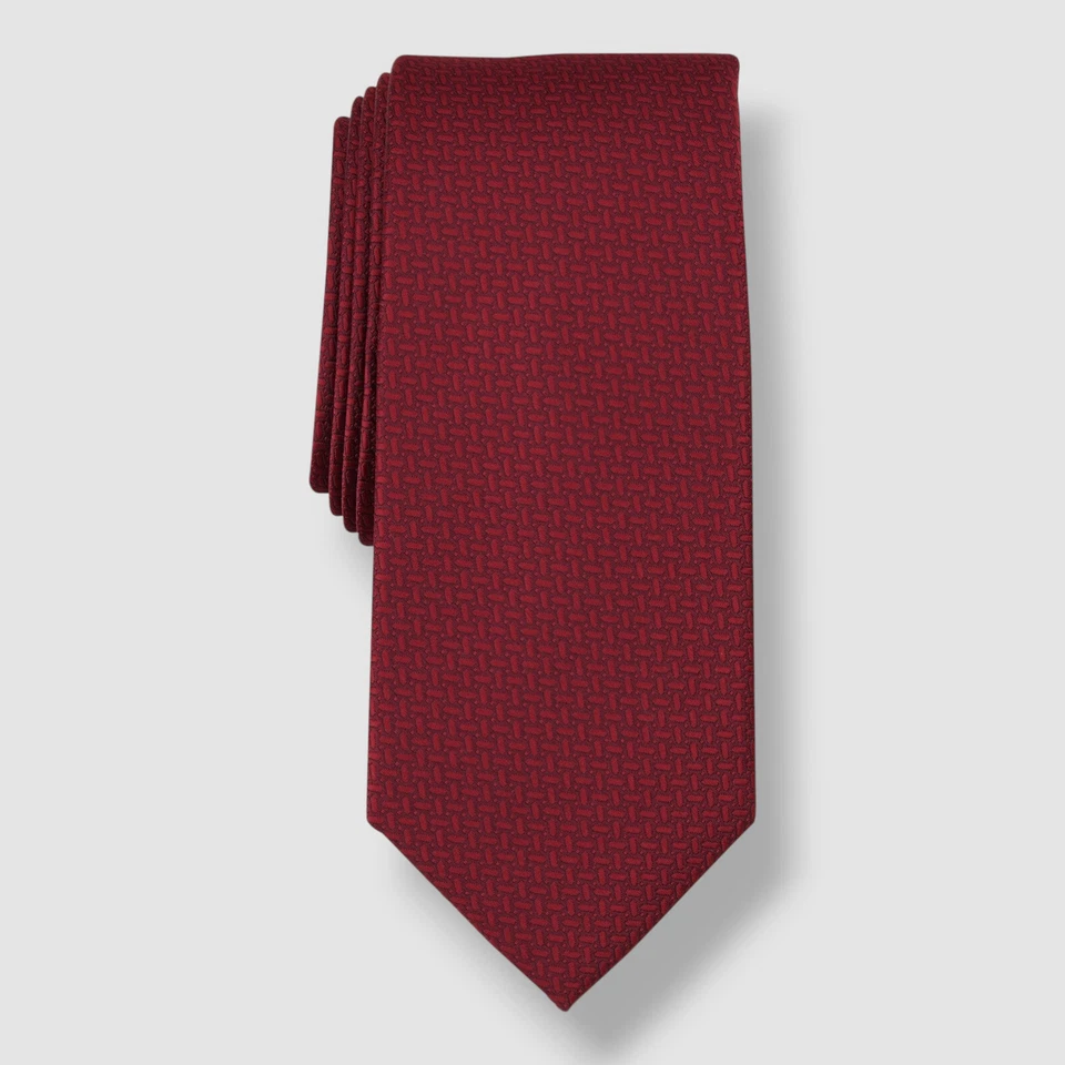 Alfani Men's Red Edson Mini-Link Slim Tie 57