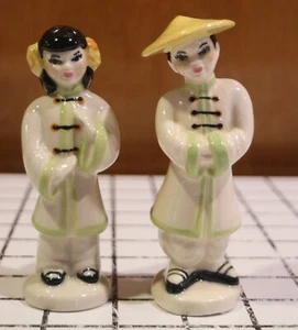 Ceramic Arts Studio asiatisches Paar Salz & Pfefferstreuer Set Madison WI 1940er-50er - Bild 1 von 5
