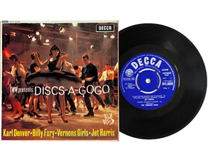 Discos A GoGo 4 pistas EP Jet Harris The Vernons Girls Billy Fury Karl Denver Reino Unido - Imagen 1 de 6