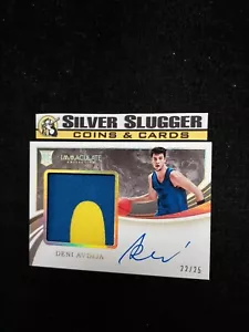 2020-21 Deni Avdija Panini Unbefleckte Collegiate Patch Auto Gold Holo/25 RC RPA - Bild 1 von 2