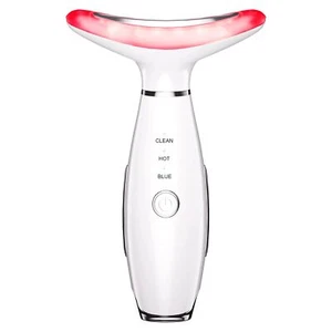 3-in-1 Face & Neck Massager with LED, Thermal & Vibration for Skin Care - Picture 1 of 7