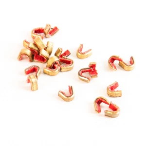 Archery Bow String Nock Points Brass Nocking Buckle Clips Protector Bow Hunting - Picture 1 of 14