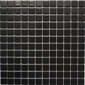 Mosaico ceramico unico nero opaco piastrelle specchio cucina 18D-0311 | 10 pannelli mosaico - Foto 1 di 3