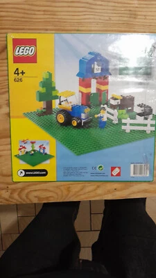 LEGO CITY SYSTEM 626 PLAQUE VERTE NEUF PLAQUE DE BASE VERDURE 32 X 32 NEUF - Photo 1/4