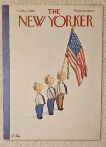 1955 July 2 New Yorker Magazine Stand for the Flag  Complete - Picture 1 of 3