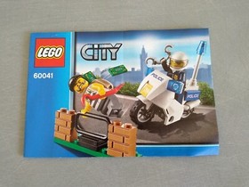 LEGO CITY 60041 Police Construction Instructions Manual Manual Instructions - TBE