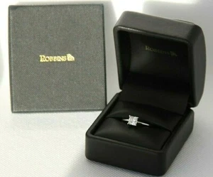 Princess Cut Diamond Platinum Engagement Ring.71 Carat Color l-Sl 1 - Documents - Picture 1 of 8
