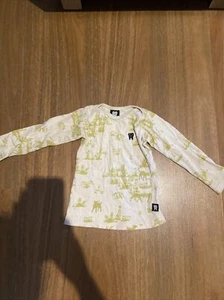 Baby Princess Tina Cream Lime Printed Top Size 2 - Bild 1 von 5