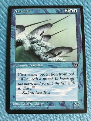 1x Narwhal ~ Homelands ~ NM/M MTG Magic The Gathering - Image 1 of 4