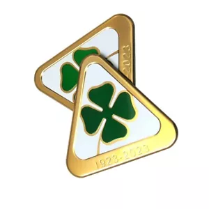 Pair of QV logos clover green Giulia Stelvio ALFA ROMEO Juliet myth 95mm - Picture 1 of 2