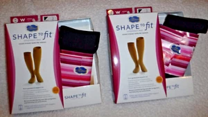 DR COMFORT SHAPE TO FIT COMPRESSION SOCKS FOR WOMEN SZ SMALL - BLACK 2 PAIR - Picture 1 of 3