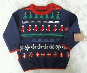 Baby boys Christmas jumper 6-9 months BNWT Gift idea - Picture 1 of 4