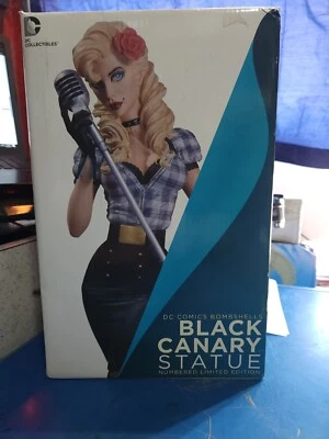 DC Comics Bombshells Black Canary Statue 2014 Release Numbered Limited Edition Foto 1 de 4